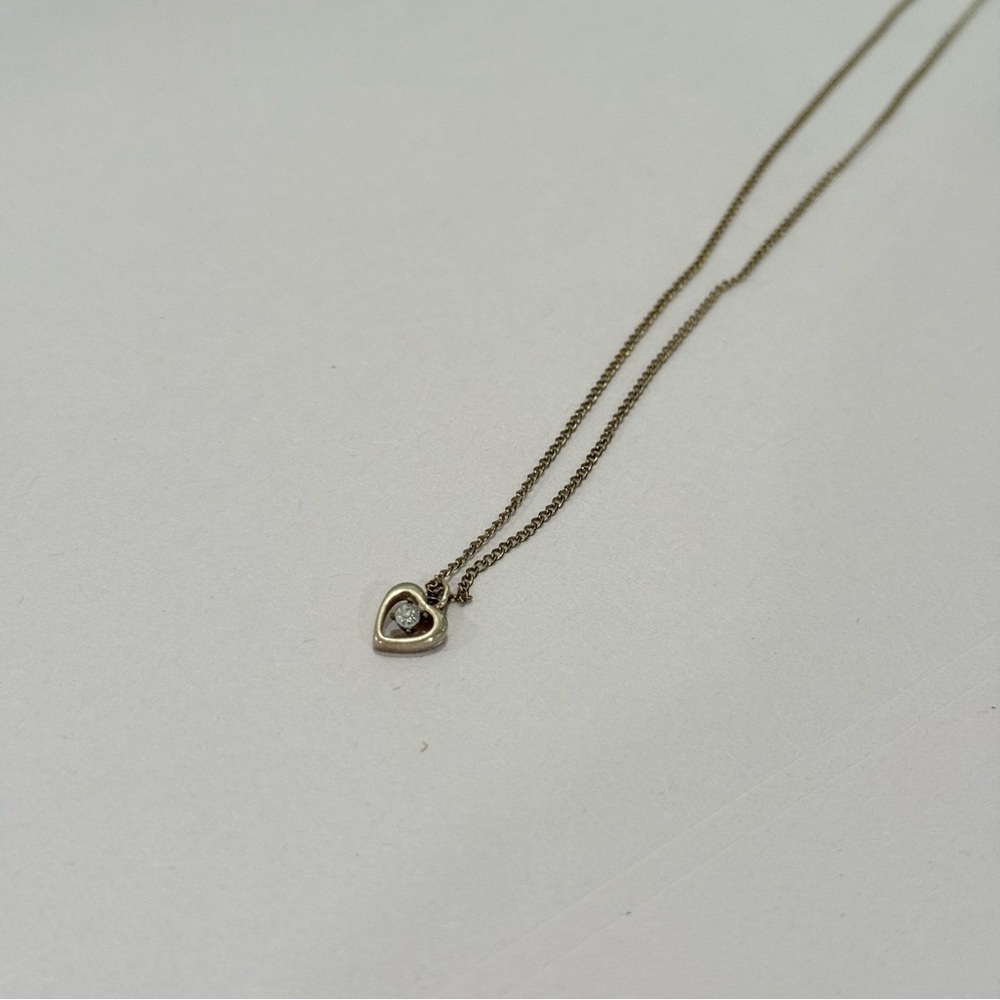 14k Gold Filled Elegant Heart Pendant Necklace